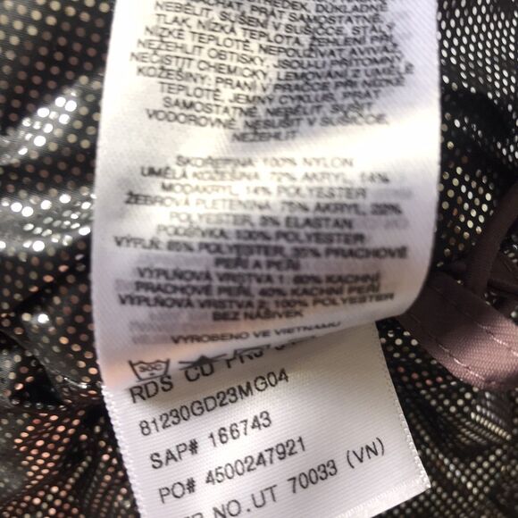 $350 Columbia Icelandite Turbodown Parka Coat SZ M Insulated Hooded Long Mauve - Picture 12 of 12